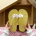 Cute cartoon catfish flip-flops women's outer wear non-slip flip-flops women's soft bottom beach shoes indoor home slippers