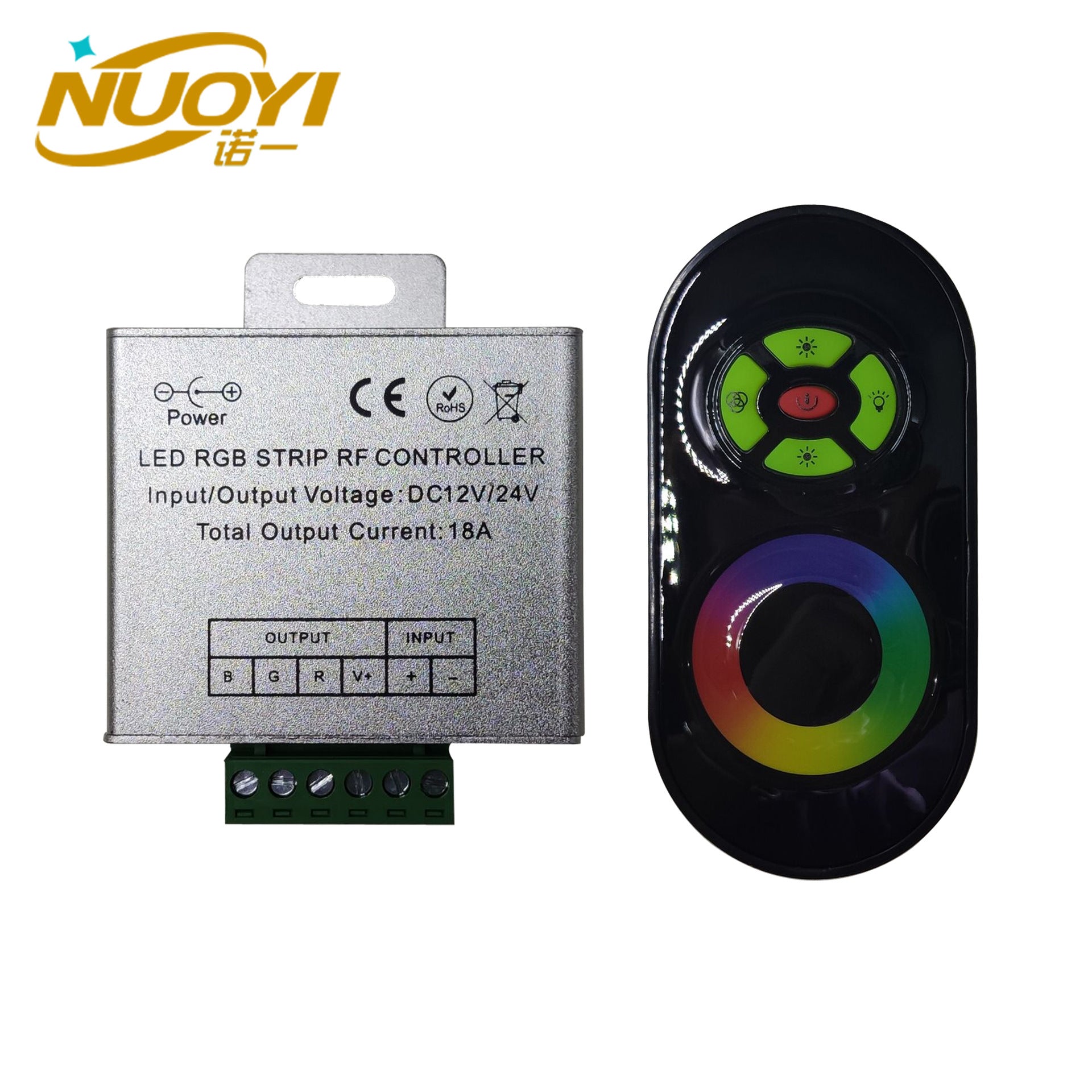 Full touch RGB iron box RF controller 12-24V low voltage COB light with LED lamp dimmer