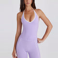 Fitness tops suspenders thin shoulder straps contrast color white strips chest pad halter sports intimates bra vest yoga suit