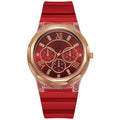 Fashion rhinestone silicone watch female student accessible luxuryelegantniche style design preppy style forest style young casual watch