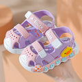 Baby boys' sandals summer girls' plastic anti-spill soft sole non-slip toddler first walker infant sandals 0-1-2-3 years
