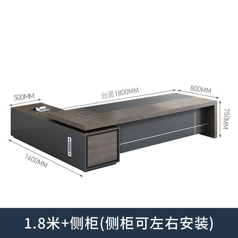 Saint li boss office desk and chair set - minimalist modern executive desk, high-end manager's desk, supervisor's desk, office desk
