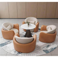 Luxury hotel lobby reception sofa, sales office negotiation table and chair set, office break area booth sofa