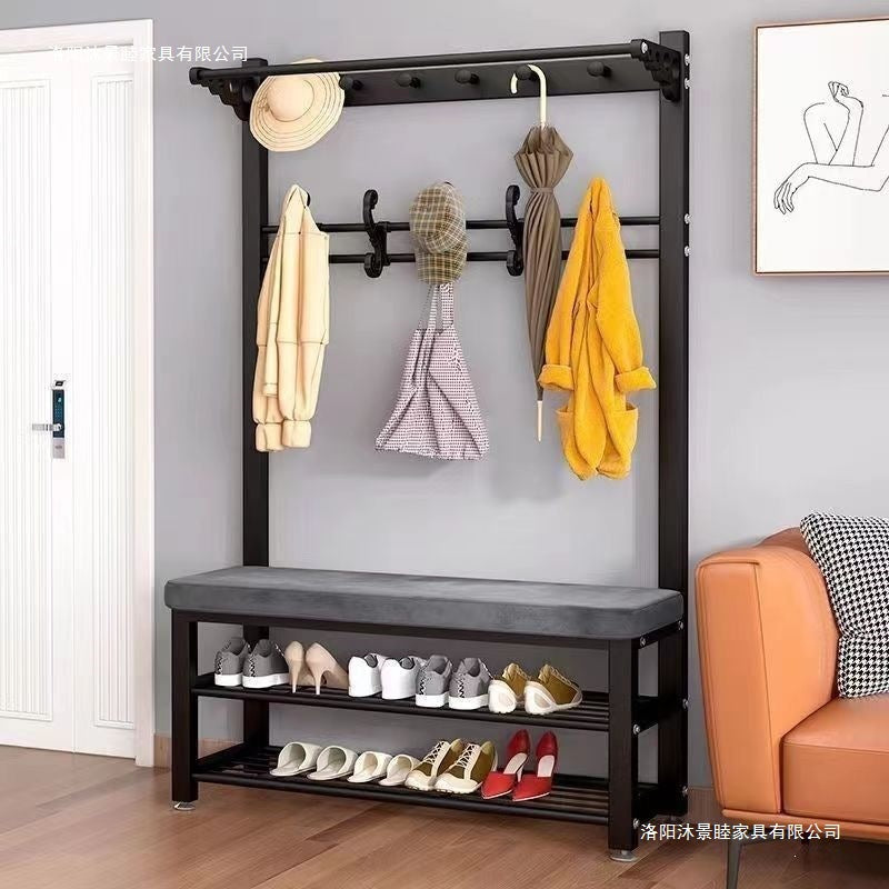 Simple shoe changing stool shoe changing stool coat rack all-in-one entrance storage rack all-in-one shoe changing stool shoe rack all-in-one entrance
