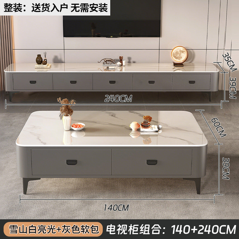 Accessible luxury solid wood coffee table small apartment living room for homecasual modern tea table new arrival small apartment office small table
