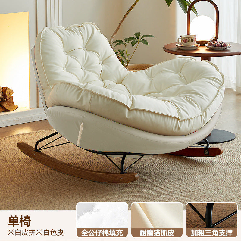 For home rocking chair can lie down and sleep chair adult lazy sofa popular balcony casual rocking chair