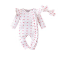 Export children's clothing cute baby girl plaidlong sleeves jumpsuit head estimate