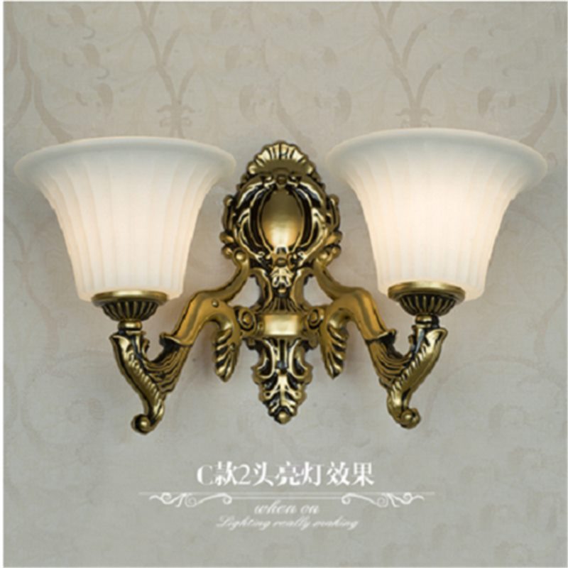 European style wall lamp bedroom bedside lamp living room led aisle wall light modern minimalist lighting fixture