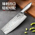 Stainless steel cleaver with handle - sharp, lightweight, high-carbon steel forged kitchen knife for slicing, dicing, and meat cutting - ideal for home and professional chefs