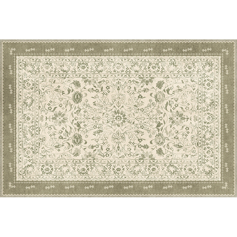 French-style rug for living room, bedroom, bedside, coffee table, sofa - soundproof, vintage, non-slip, summer cooling ice silk mat