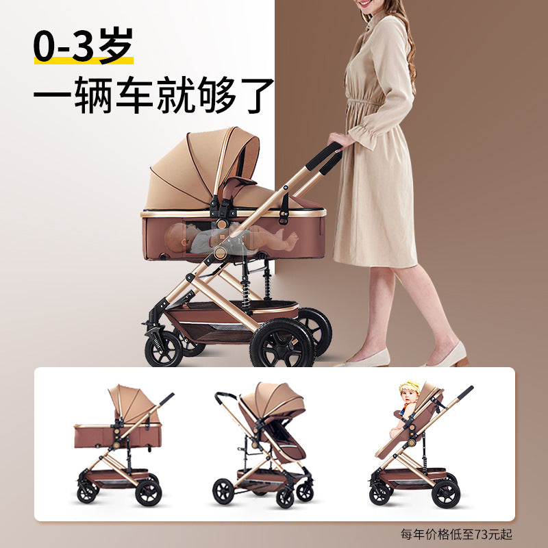 Lightweight two-way stroller - convertible pushchair for babies and toddlers - perfect for lounging and walking - baby carriage - must-have for parents