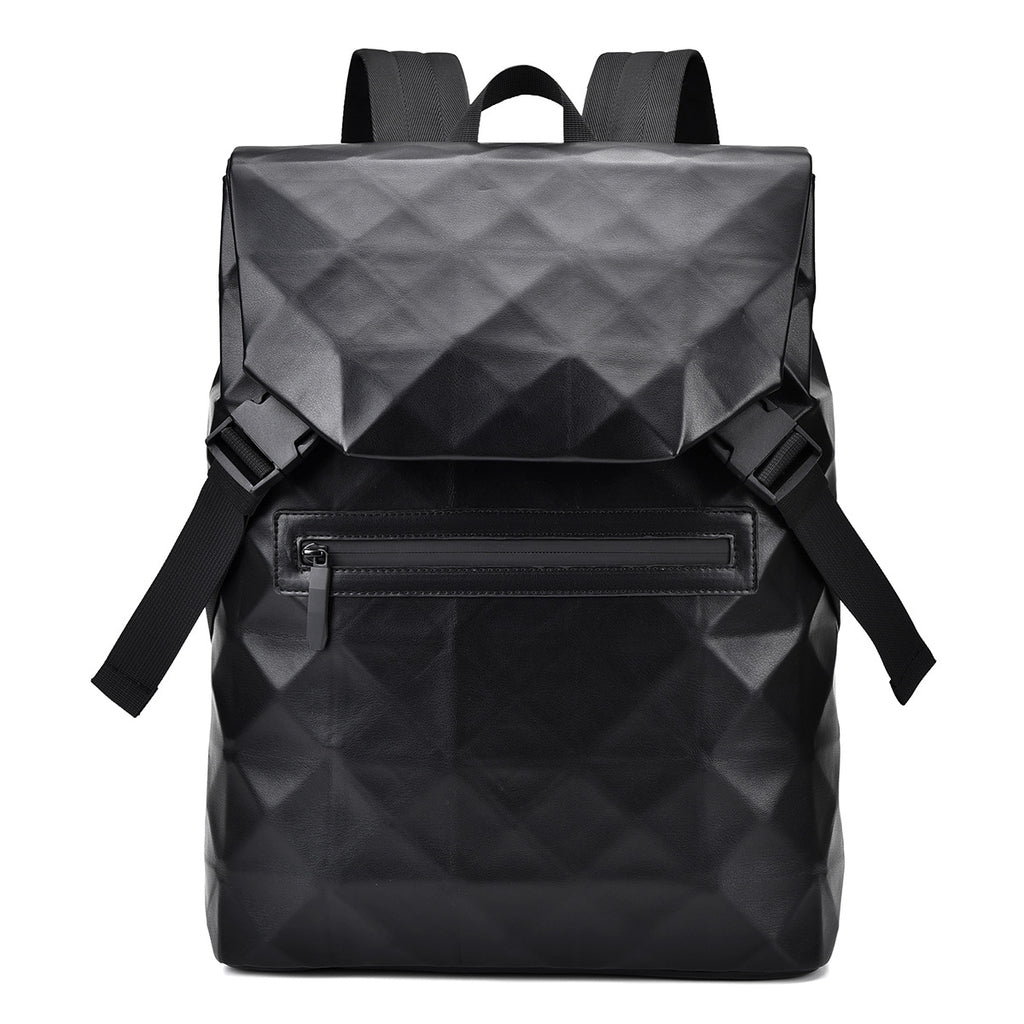 New rhombus men's casual backpack business commute large capacity travel fashion computer bag student schoolbag