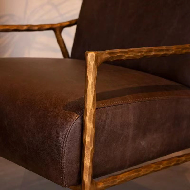 Medieval style retro casual chair forged iron sofa chair living room bedroom stylish furniture study soft chair