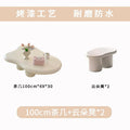Influencer-approved cream cloud coffee table: nordic-style, space-saving, irregular shaped tea table for modern minimalist home decor and homestays