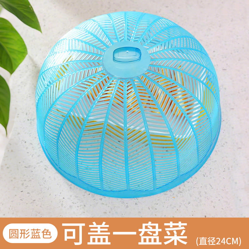 Foldable food cover - round, multi-purpose tabletop protector for home use - dustproof, mosquito & fly repellent - food storage & organization essential
