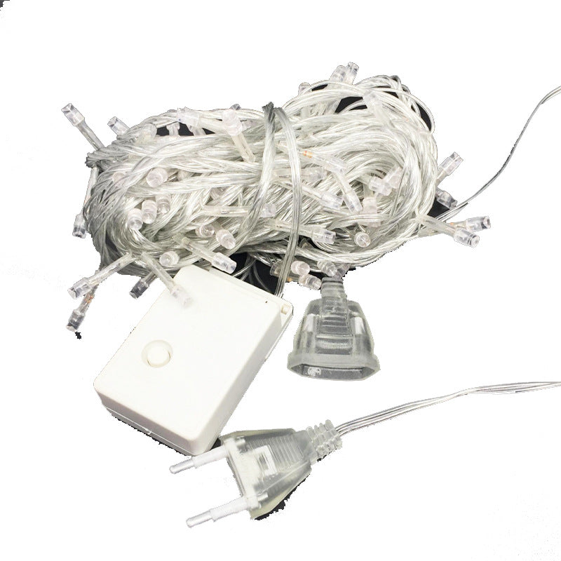 Cross-border outdoor LED gypsy star decorative lights string, wedding street lighting around the tree waterproof remote control flash lights string