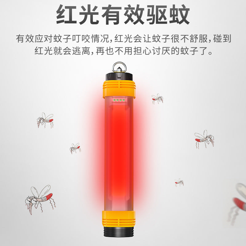 Cross-border new COB camping light USB charging maintenance work light multi-function safety hammer strong light flashlight