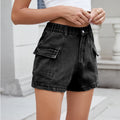 european and american clothing cross-border foreign trade  new american sexy denim workwear shorts hot pants trendy