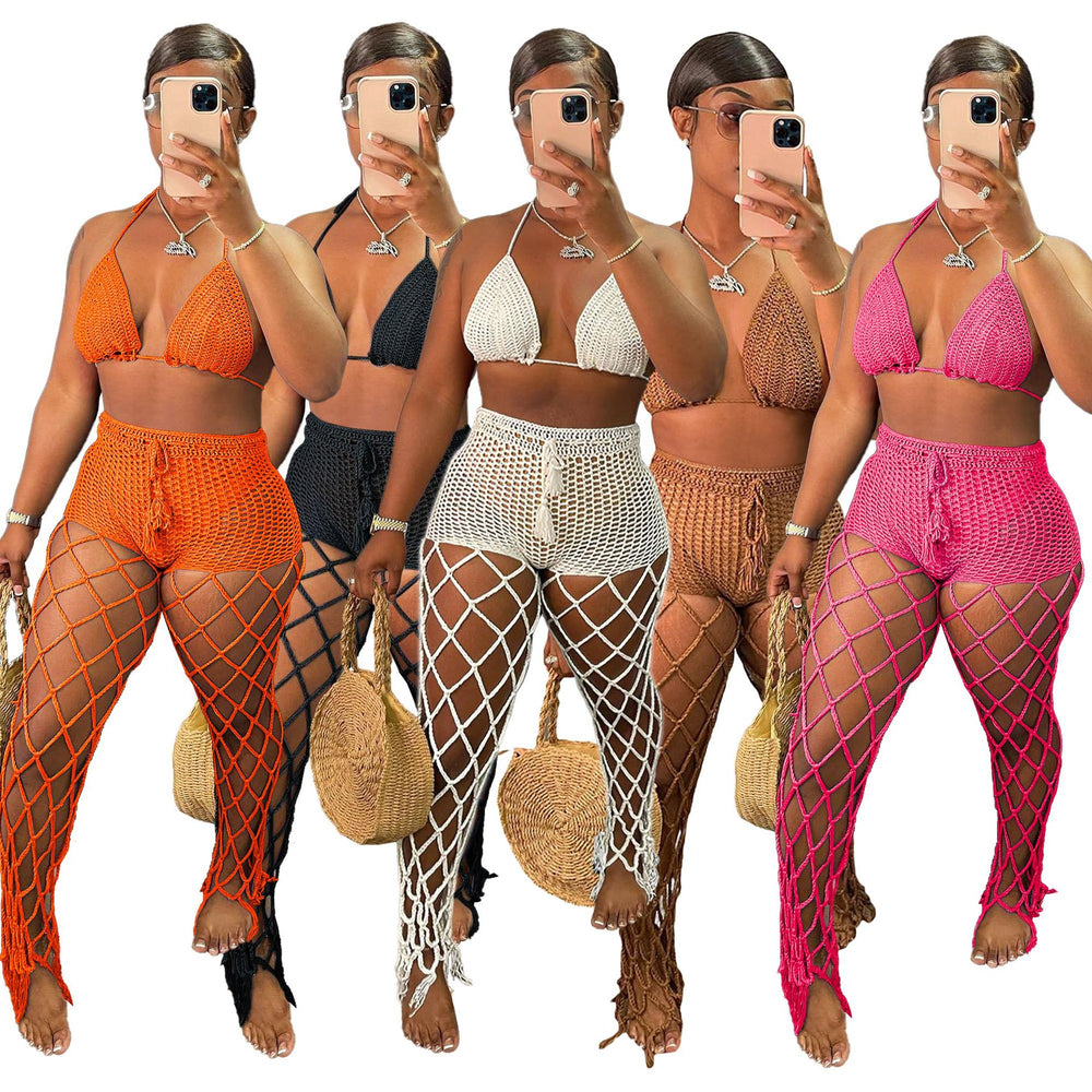 e-commerce source factory: sexy european and american style women's clothing, featuring cutout, see-through, beach, fishnet, hand-crocheted, and fashionable sets