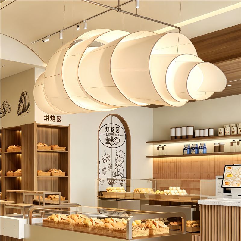 Coffee shop front desk, dining room pendant lights, creative clothing store, designer fabric, bakery, japanese restaurant, hotel art lighting