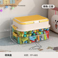 Building block storage box - small brick lego organizer - parts sorting & compartmentalized storage - kids' toy storage box