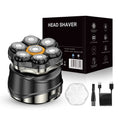 New magnetic rotary 7-blade head shaver - the ultimate bald head grooming tool. fully washable, type-c charging, and fast charging