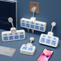 Power strip socket multifunctional multi-port usb converter plug power strip with independent switches for dormitory and home use
