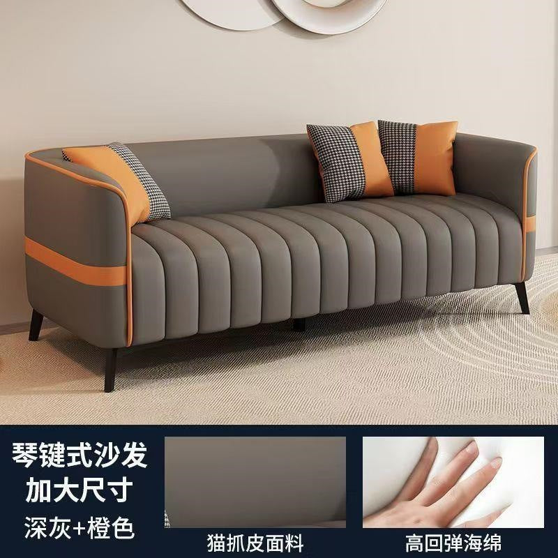 Sofa small apartment apartment office clothing store rest area reception beauty salon double three-seater sofa living room