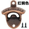 antique beer bottle opener cross-border creative wall bottle opener zinc alloy wall bottle opener wall-mounted bottle opener