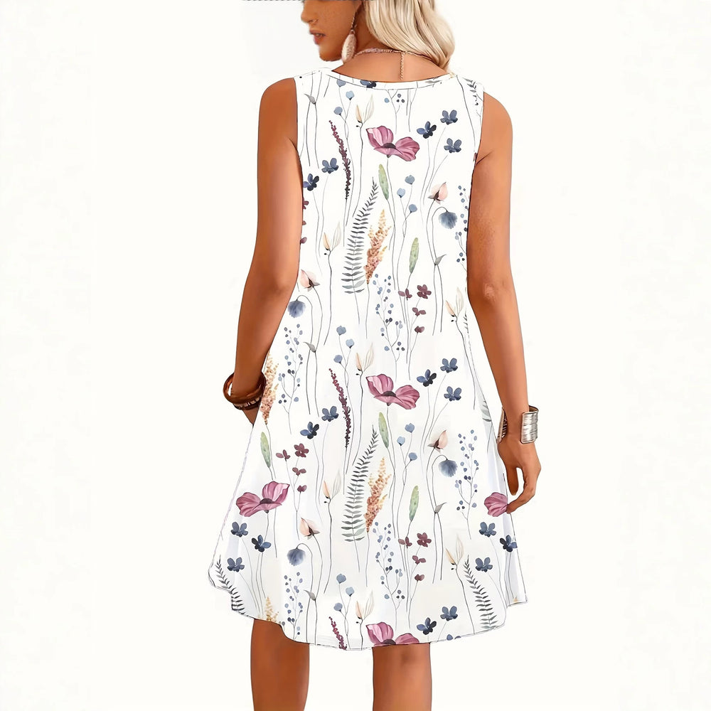wholesale women's short-sleeved dresses, fashionable women's dresses for spring, summer, and autumn, new cross-border printed designs