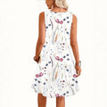 wholesale women's short-sleeved dresses, fashionable women's dresses for spring, summer, and autumn, new cross-border printed designs