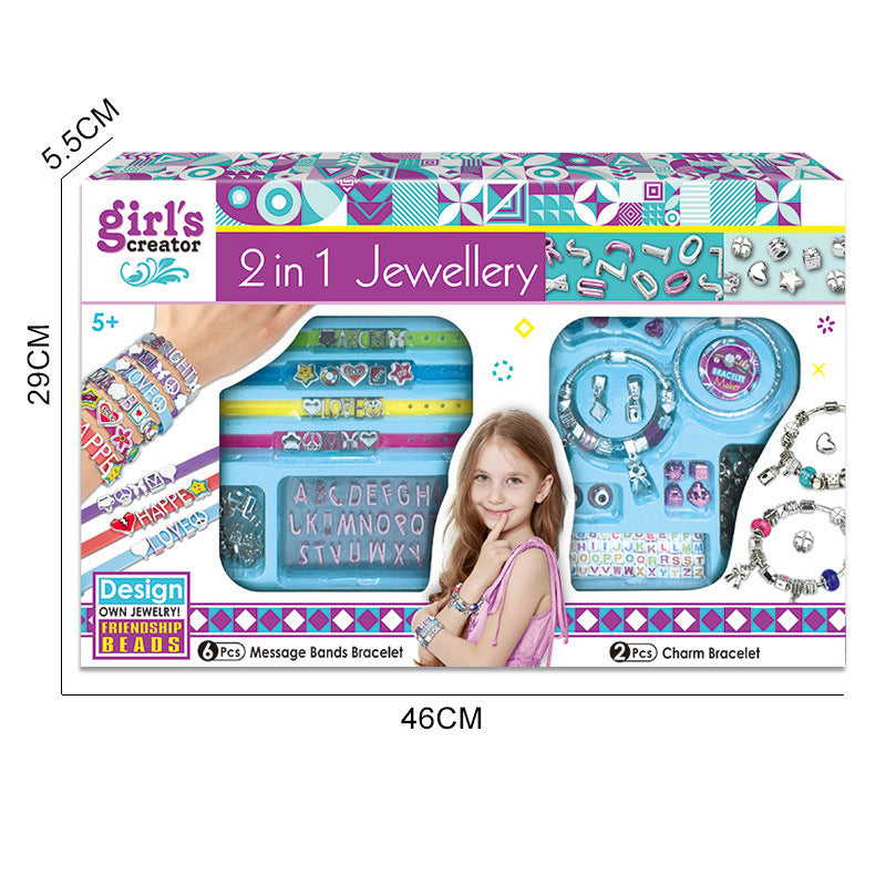 Cross-border  export DIY handmade jewelry children's bracelets, girls bracelets jewelry exquisite gift box wholesale