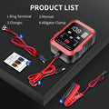 Ultra-thin 6v 12v car battery charger 12v motorcycle battery repair type agm european standard british standard