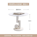 Round ball side table [snow mountain white bright light]