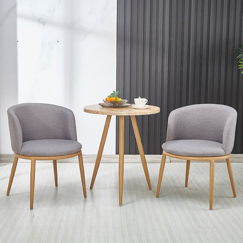 Nordic faux solid wood meeting table and chair set - modern minimalist chairs, creative casual round table, perfect for bubble tea and coffee shops