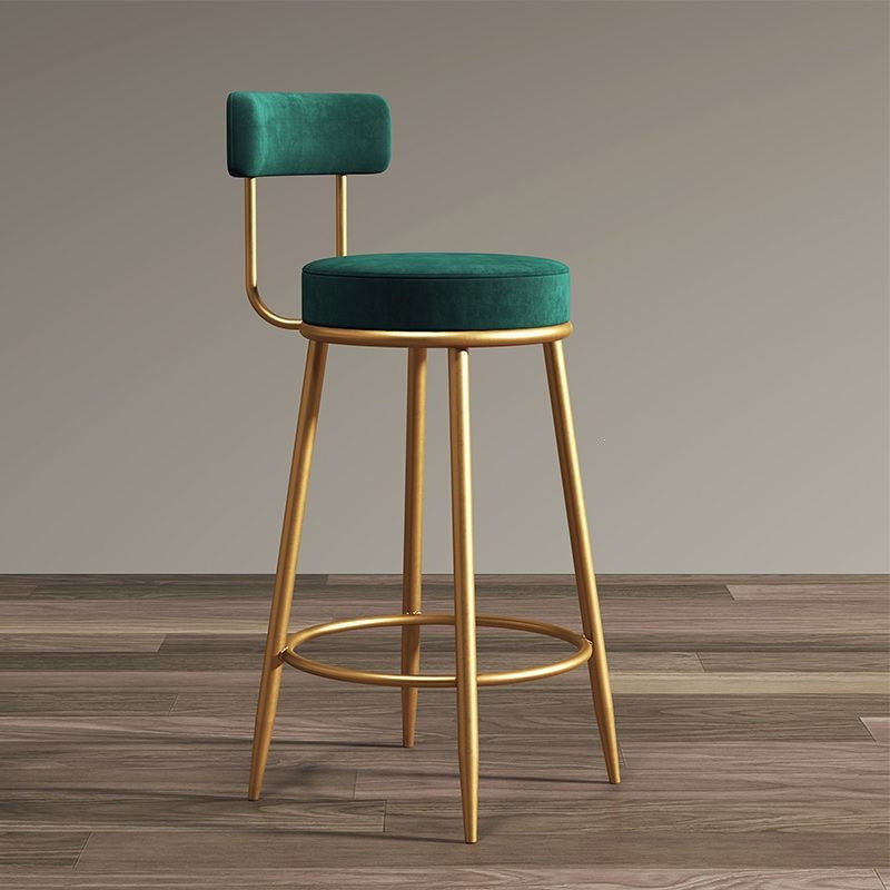 Accessible luxury bar chair for home back chair iron stool high stool bar chair scandinavian sedentary bar chair none