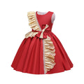 Export children's clothing satinkids dress princess dress girl dress host piano performance dress girl dress
