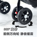 Lightweight foldable pet stroller cat dog carrier with detachable cage, portable small pet carriage with handbag and pet bed