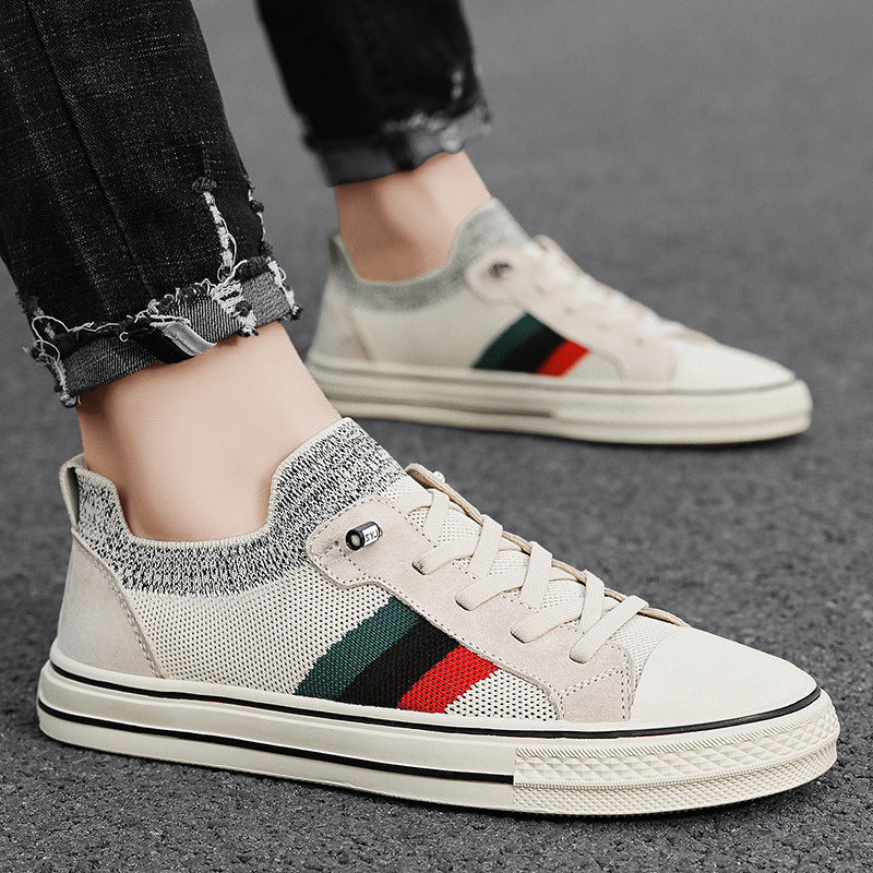 Canvas men's shoes 2025new arrivalspring breathable thin deodorizing filtercasual sneakers slip-on lazy old beijing cloth shoes