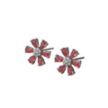 European and american fashion hot-selling copper inlaid zirconia non-fading flower necklace for women, light luxury fashionable versatile elegant clavicle chain jewelry