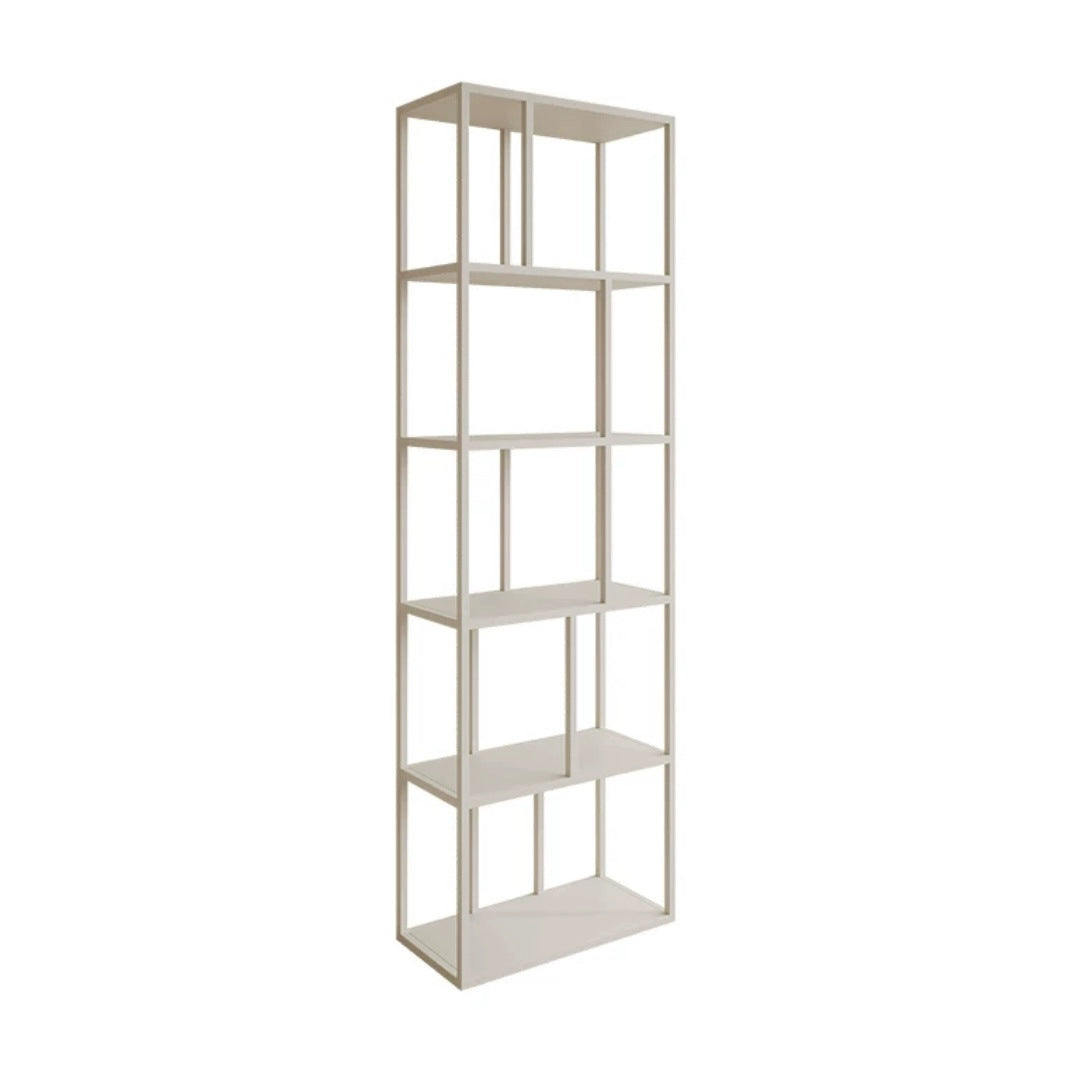 Nordic living room floor-to-ceiling steel bookshelf light luxury wrought iron shelf simple installation-free whole wall storage partition bookcase