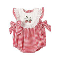 Baby summer thin strawberry bag butt clothes newborn clothes one-piece baby triangle haki summer clothes full month hundred days