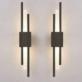 Italian normcore double pole long frosted soft light strip house staircase entrance living room background wall normcore linear wall lamp