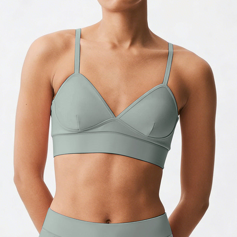 new arrival yoga clothes high waist hip lift tummy control slimming look sling beautiful back running sports intimates bra suit for women