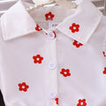 Children's clothing  fashion children's clothing cross-border love shirt pleated cake skirt two pieces