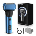 Wholesale floating five-blade aluminum foil electric shaver reciprocating washable digital display fast charging shaving razor cross-border