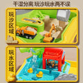 Kids' construction vehicle sand table toy set - space sand & ultra-light clay tool kit for boys, ages 3-6 - perfect birthday gift