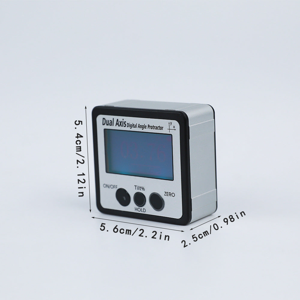 JAVIER high-precision dual-axis digital display tilt box electronic angle ruler with magnetic angle meter angle gauge level