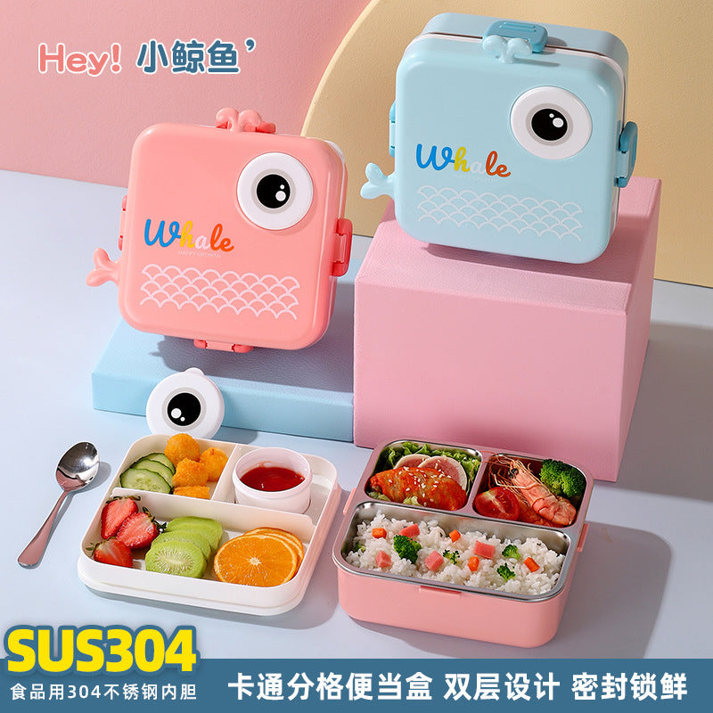 304 stainless steel lunch box for elementary school students - perfect for boys and girls, school-specific, divided compartments, insulated bento box