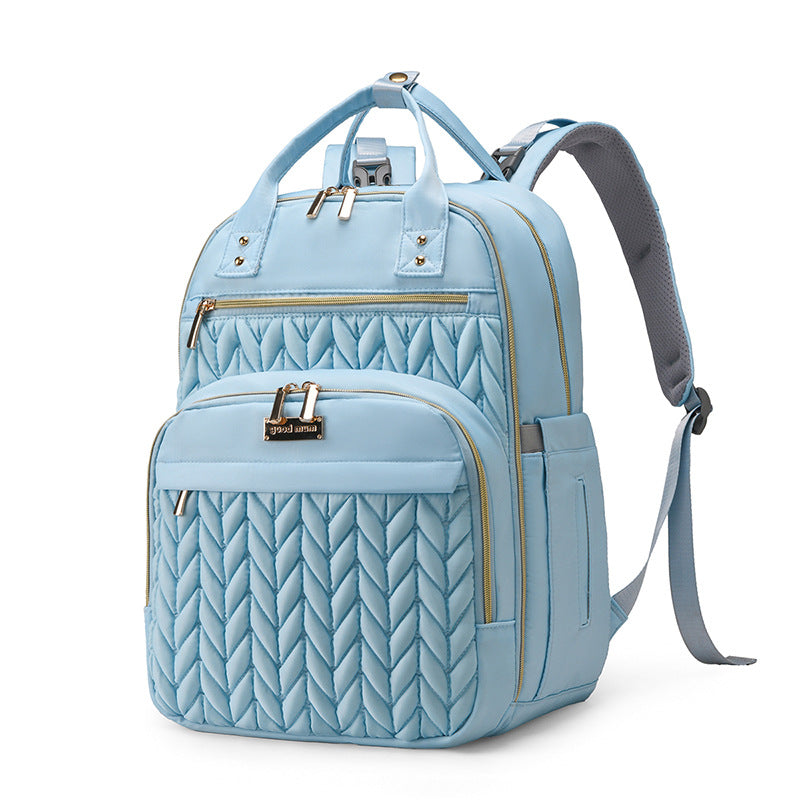 New multi-functional mommy bag, baby urine pad, thermal insulation warehouse, mother backpack, multi-compartment large-capacity mother and baby bag